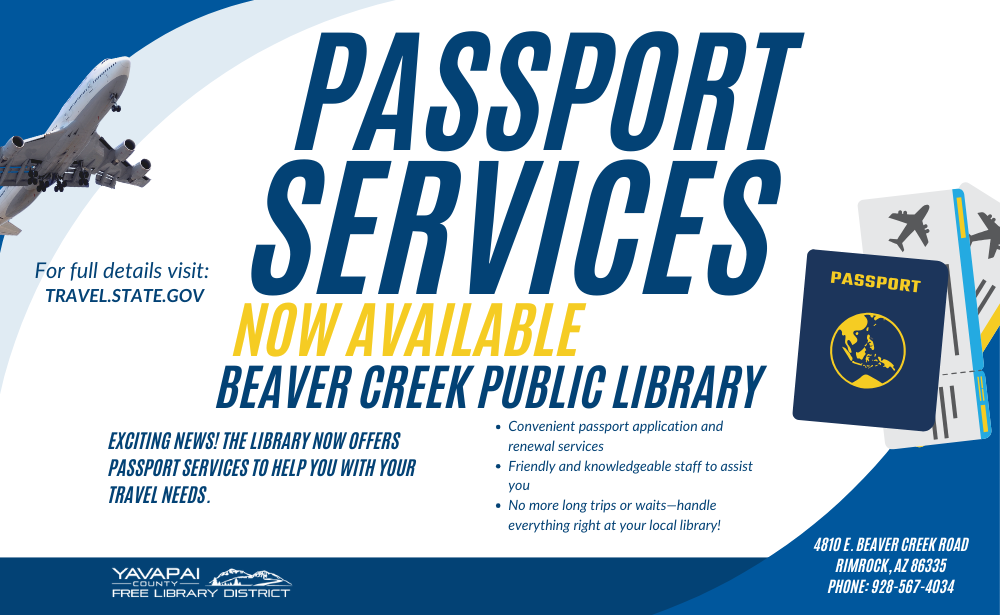 passport services now available beaver creek public library